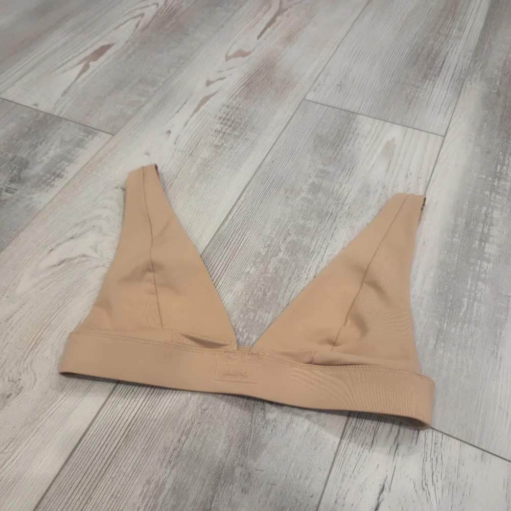 SKIMS Ochre Plunge Bikini Top